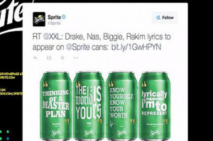 The inspirational quotes are part of Sprite’s #ObeyYourVerse ...