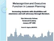 Metacognition and Planning Presentation