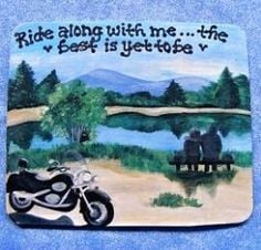 ... By The Lake Sign | Painted In USA | Motorcycle Quotes Country Signs