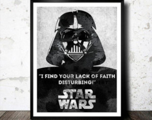 Star Wars poster. Movie poster. Star Wars quote. Darth Vader poster ...