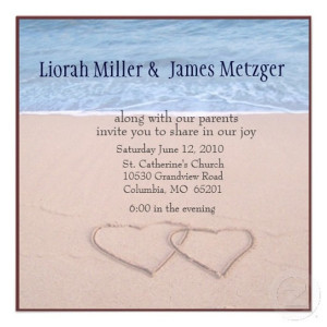 ... Wedding Invitations to Set the Tone for Your Beach Theme Weddings