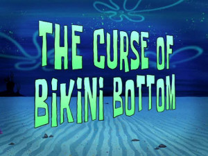 spongebob bikini bottom sign spongebob bikini bottom sign floral ...