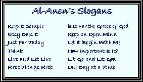 Al Anon Slogans and Sayings