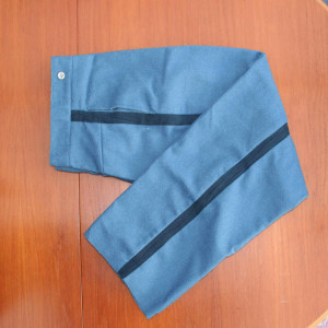 Sky Blue Wool as per Infantry Trousers but with dark blue cotton tape ...