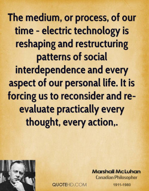 The medium, or process, of our time - electric technology is reshaping ...