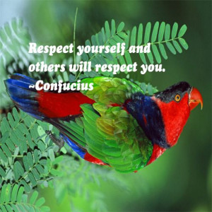 confucius, respect, yourself, others, quotes, sayings