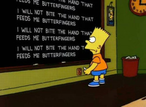 Simpsons Blackboard