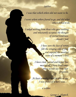 SOLDIER POEM Print Military Army Navy by FreedomsSignature, $10.00