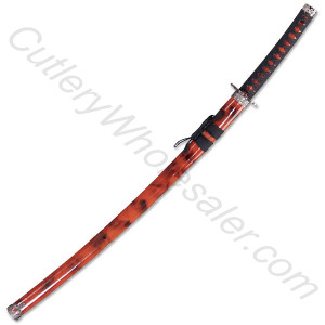 Red Samurai Katana Sword