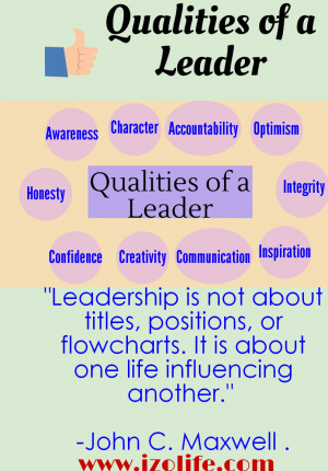 Qualities of a Leader Infographic