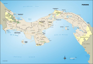 Panama City Panama Map