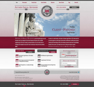 Web Design For Oakdale, MN Law Firm Acumen Legal Advisors