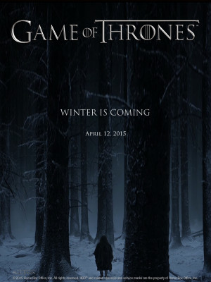 Winter is coming Game of Thrones Season 5 poster