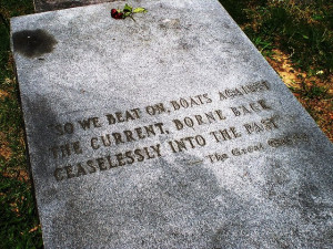 Gatsby quote on Francis Scott Key Fitzgerald's grave, named after his ...