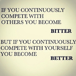 Compete with yourself