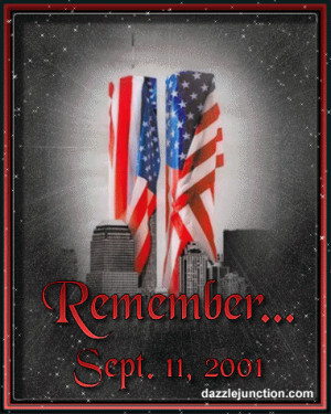 Patriot Day Flag Towers Remember quote