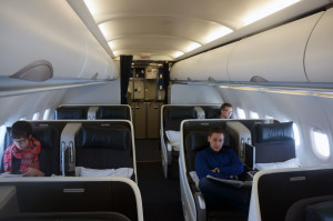 british airways business class cabin