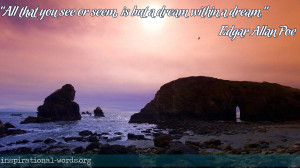 Download Inspirational Wallpaper Quote: Edgar Allan Poe