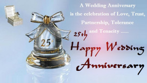 Happy 25th wedding anniversary
