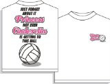 Cinderella Volleyball Short Sleeve T-Shirt (411 Print)Youth Large