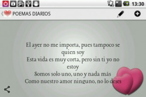 view bigger daily poems in spanish for android screenshot