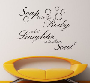 Soap-Is-To-The-Body-Removable-Vinyl-Wall-Poet-Art-Word-Sticker-DIY-3D ...