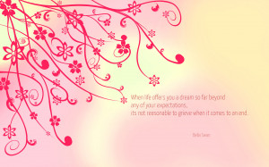 When life offers you a dream... quote wallpaper