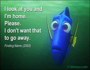 ... look at you and I’m home. Please. I don’t want that to go away