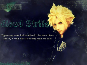 REQUEST - Cloud Strife Wallpaper by DeathGoddess1995