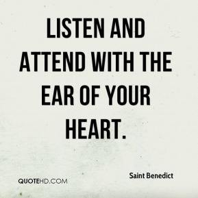 Saint Benedict Quote