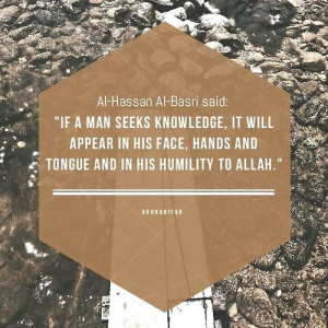 Seek knowledge