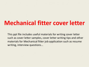 Mechanical fitter cover letter