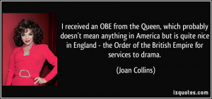 received an OBE from the Queen, which probably doesn't mean anything ...