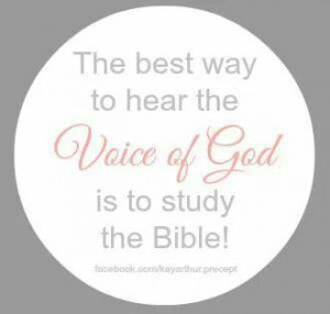 Hearing God...