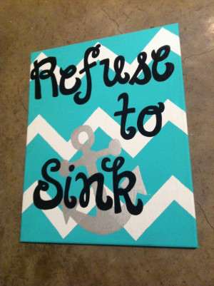 ... 16 x 20 inch canvas with Anchor. $30.00, via Etsy. Want for my dorm