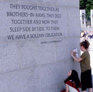 Inspiring Words Grace World War II Memorial Walls