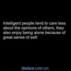 Intelligent people, quote.