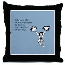 Boost Office Morale Throw Pillow