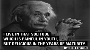 Albert Einstein Quotes I Live in That Solitude HD Wallpaper