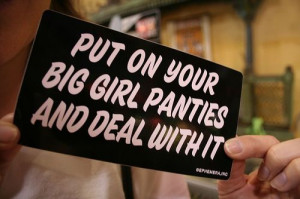 big, girl, life, pants, sign