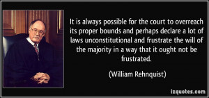 More William Rehnquist Quotes