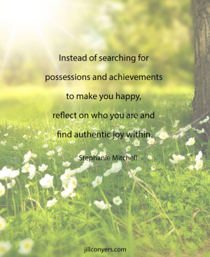 Happiness That Comes From Within jillconyers.com #quote #happiness # ...