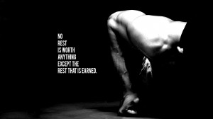 No rest man strong gym quote lift life