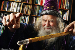 Real life wizard Oberon Zell at his home in Cotati, California. Oberon ...