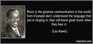 More Lou Rawls Quotes