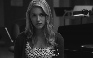 gif gifs Black and White depressed depression sad suicidal lonely glee ...