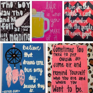Favorite quote canvas from one tree hill gossip girl ... https://www ...