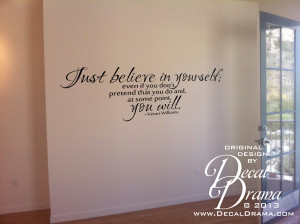 ... , Pretend you do, YOU WILL, Venus Williams Quote, Vinyl Wall Decal