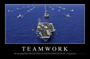 Teamwork: Inspirational Quote and Motivational Poster Photographic ...