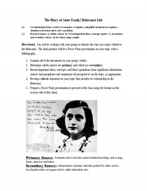 The Diary of Anne Frank Holocaust Unit by tuj10580